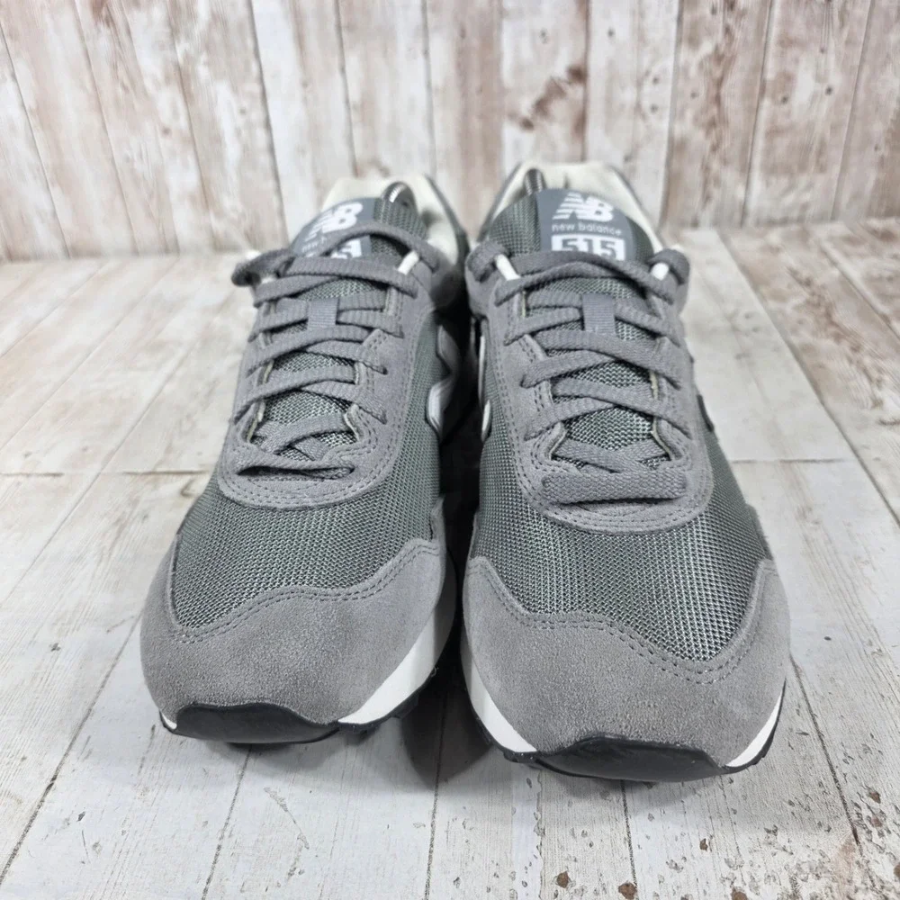 New Balance 515 Mens Grey Suede Mesh Low Top Sneakers ML515GRY Size 9.5